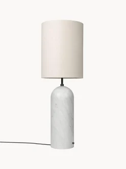 Lámpara de pie regulable con base de mármol Gravity, 130 cm