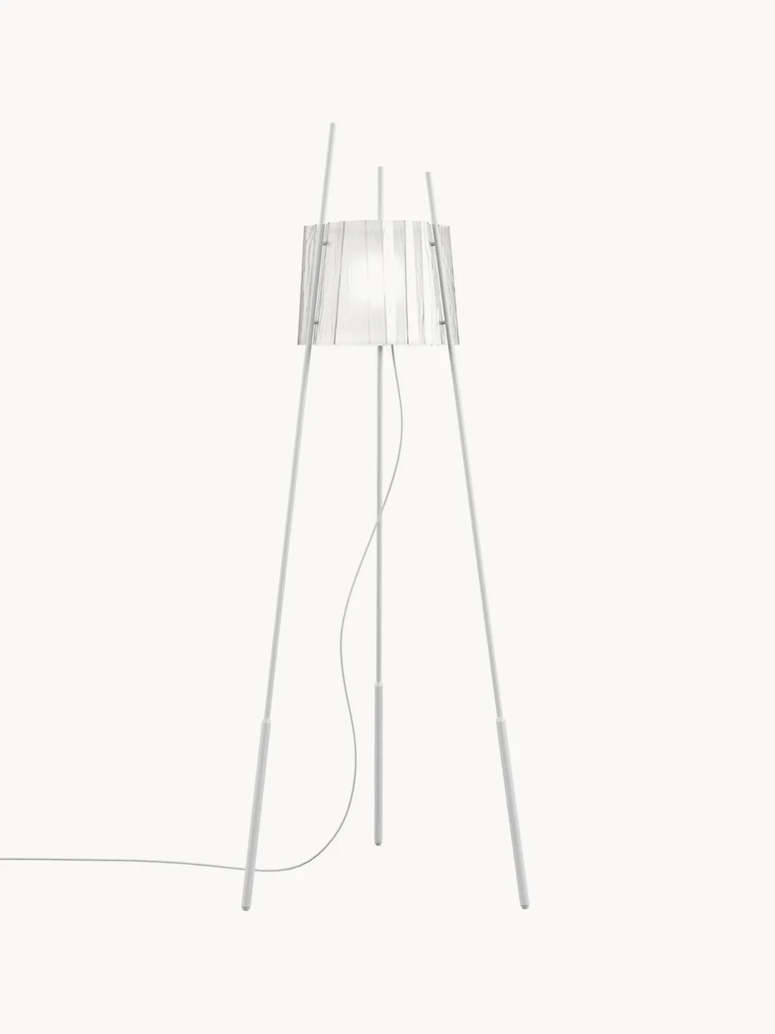 Lámpara de pie trípode soplada artesanalmente regulable Tyla