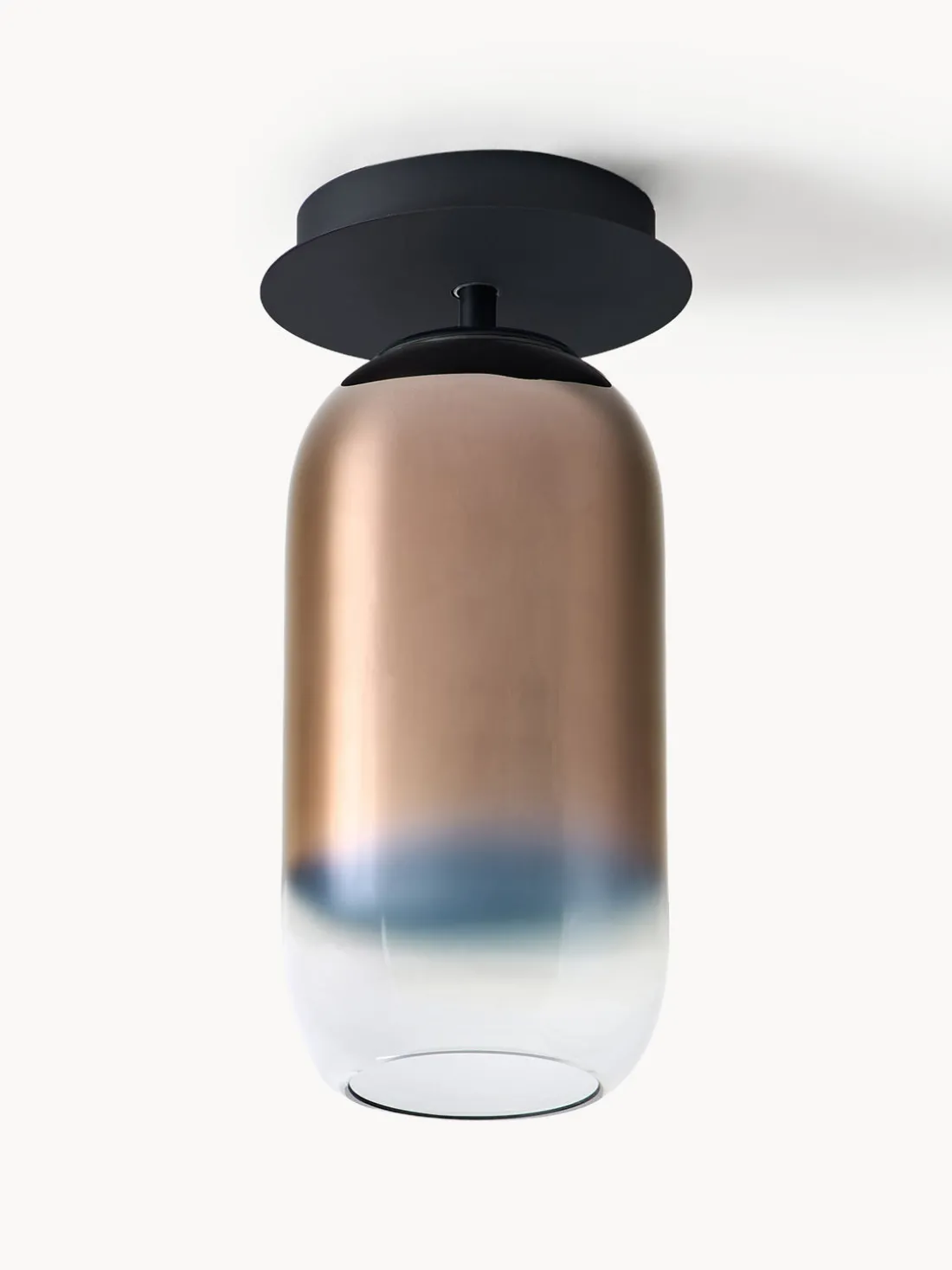 Lámpara de techo artesanal de vidrio soplado Gople