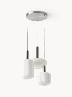 Lámpara de techo cluster de vidrio opalino Candela