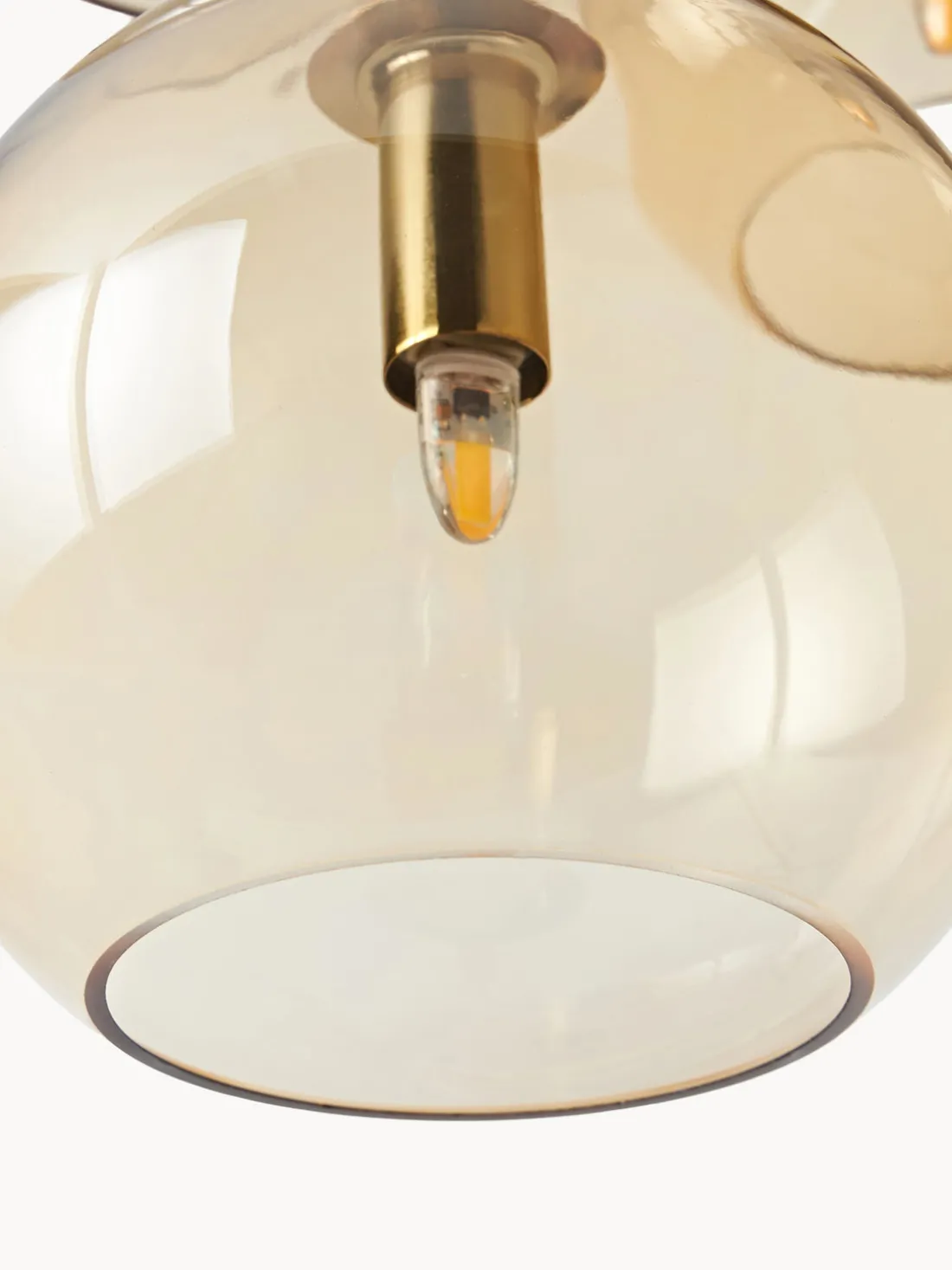 Lámpara de techo cluster de vidrio Raquel