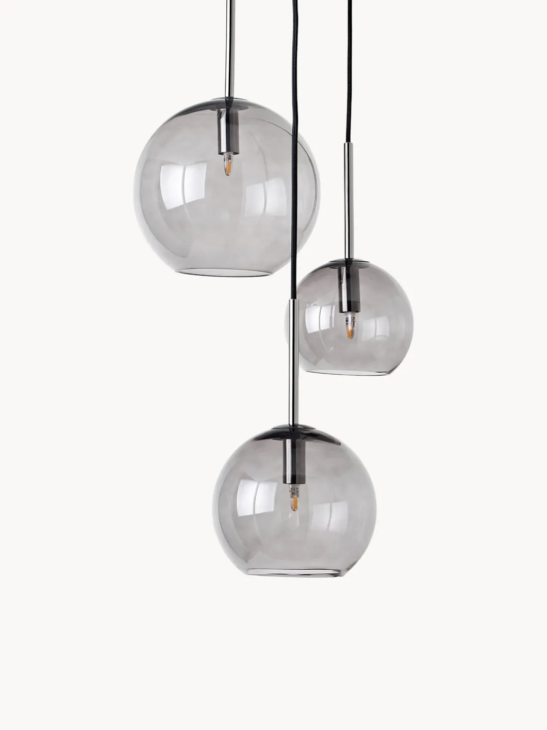 Lámpara de techo cluster de vidrio Raquel