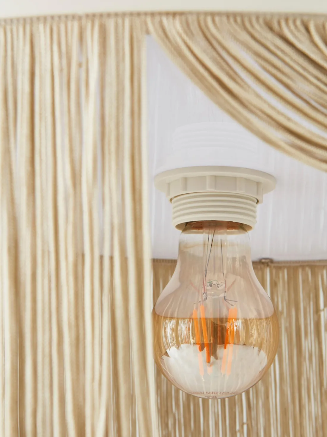 Lámpara de techo con flecos Regency