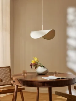 Lámpara de techo de lino de diseño Kenzie