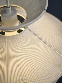 Lámpara de techo de lino Kiku