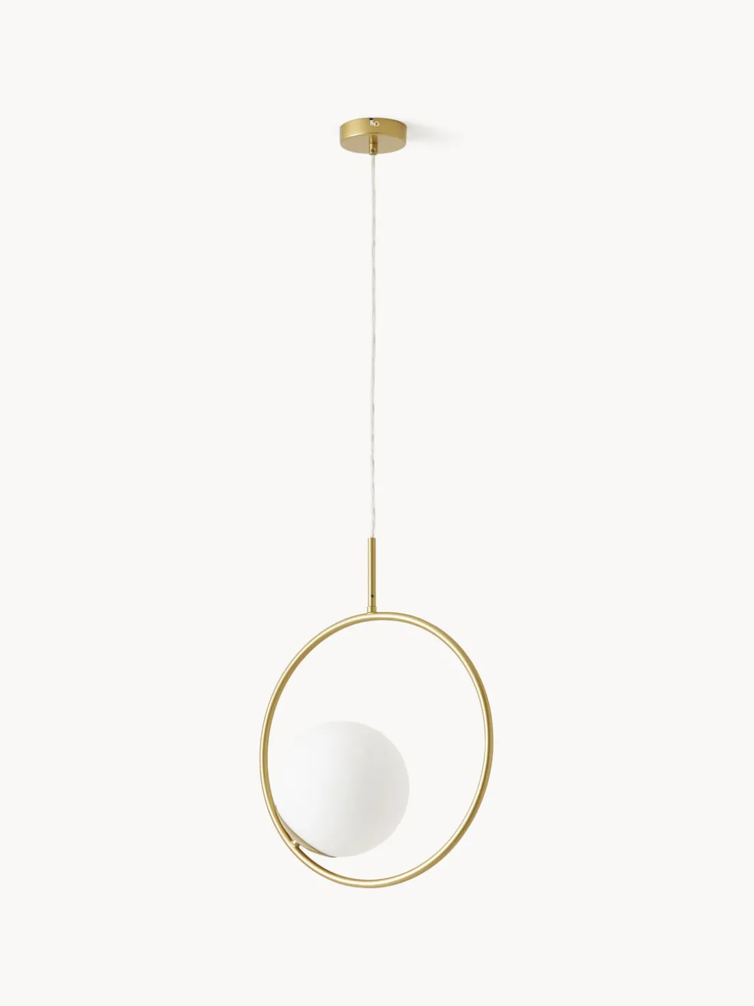 Lámpara de techo de vidrio opalino Chloe