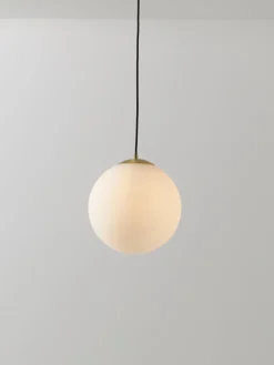 Lámpara de techo de vidrio opalino Beth