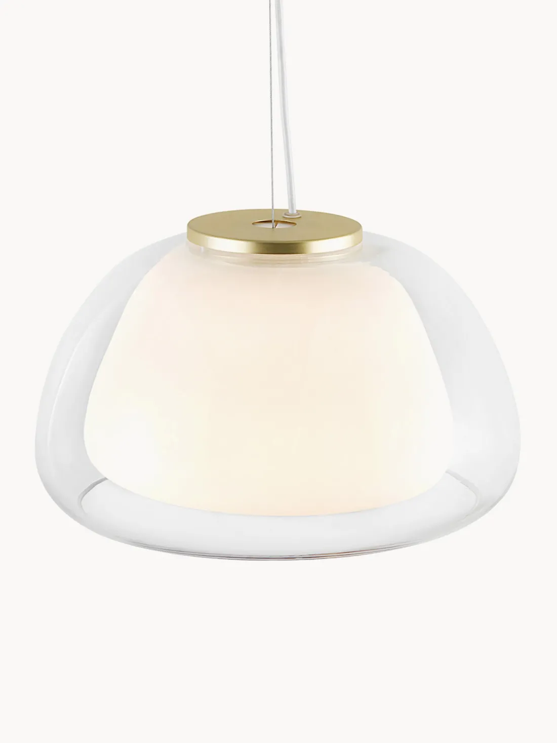 Lámpara de techo de vidrio Jelly