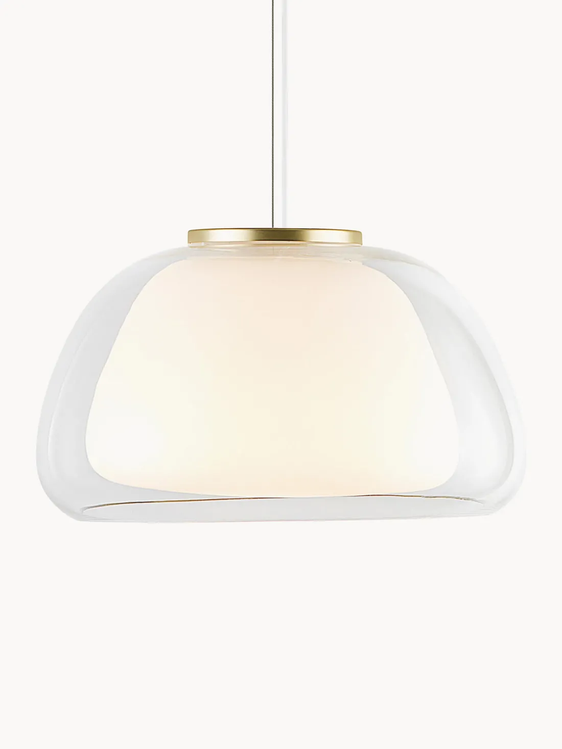 Lámpara de techo de vidrio Jelly