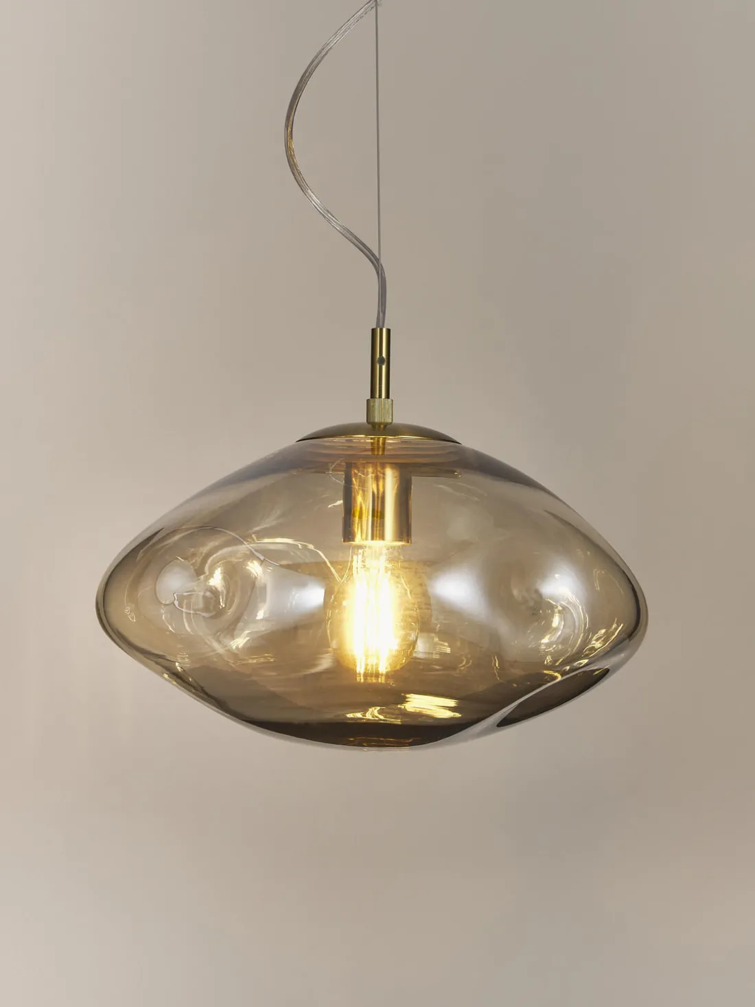 Lámpara de techo de vidrio Amora