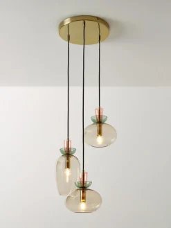 Lámpara de techo de vidrio Nyra