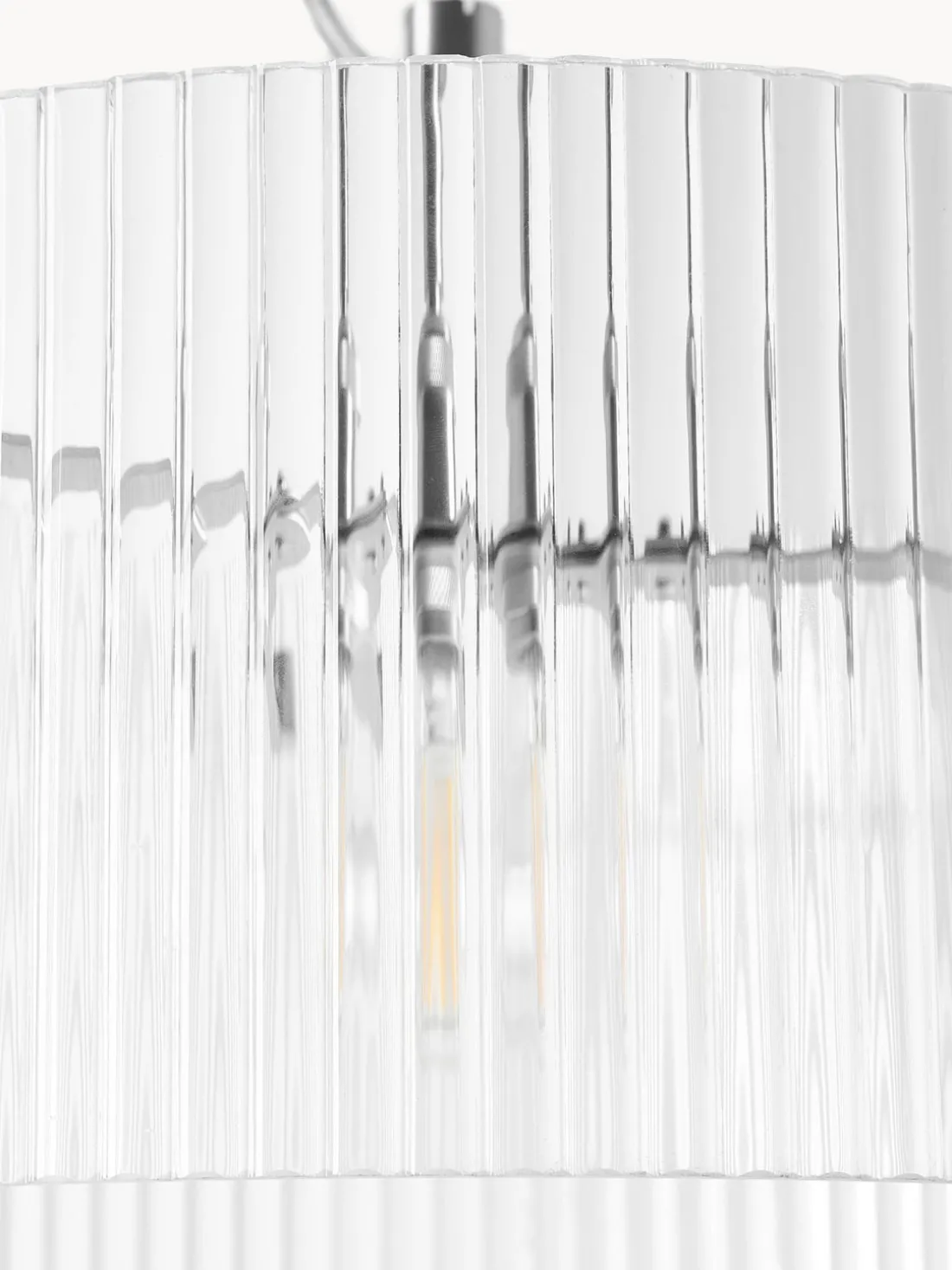 Lámpara de techo de vidrio acanalado Emmi