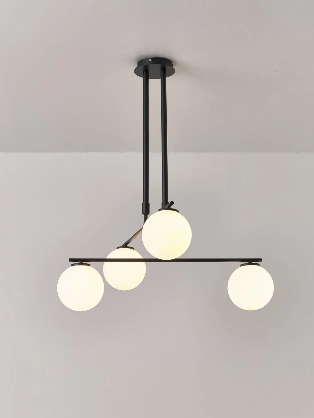 Lámpara de techo de vidrio opalino Atlanta