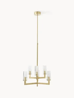 Lámpara de techo de vidrio estriado Emmi