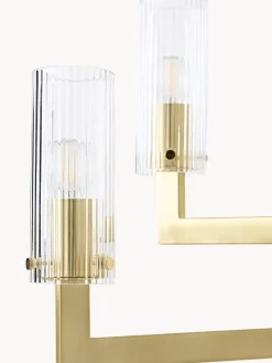 Lámpara de techo de vidrio estriado Emmi