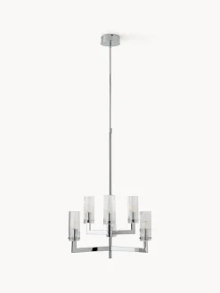 Lámpara de techo de vidrio estriado Emmi