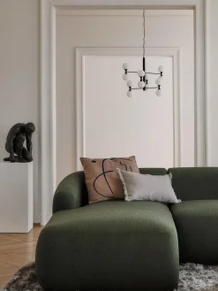 Lámpara de techo grande de vidrio opalino Grover