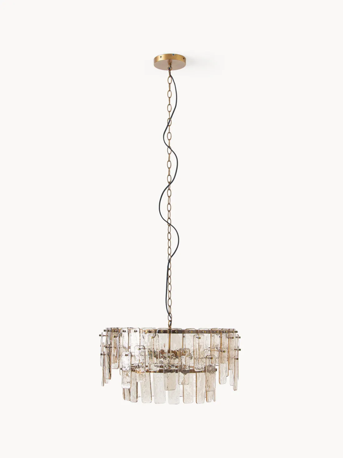 Lámpara de techo grande de vidrio Cersei