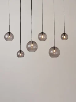 Lámpara de techo grande de vidrio Raquel