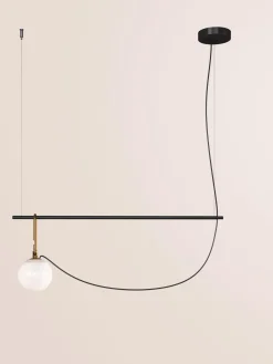 Lámpara de techo grande soplada artesanalmente Nh