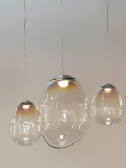 Lámpara de techo LED regulable soplada Stellar Nebula, tamaños diferentes