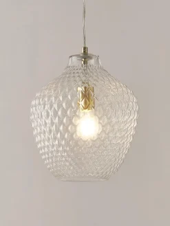 Lámpara de techo pequeña de vidrio Lee