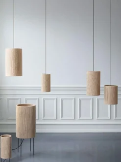 Lámpara de techo pequeña de yute RO, Ø 15 cm