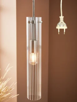 Lámpara de techo pequeña de vidrio Tubo