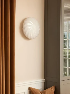 Lámpara de techo soplada Twist, Ø 35 cm