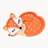 Lámpara infantil LED artesanal regulable Fox, con función de temporizador y control remoto