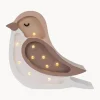 Lámpara infantil LED artesanal regulable Bird Mini, con función de temporizador