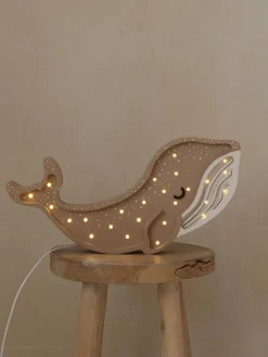 Lámpara infantil LED artesanal regulable con función de temporizador y control remoto Whale