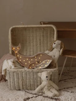 Lámpara infantil LED artesanal regulable con función de temporizador y control remoto Whale