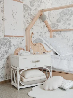 Lámpara infantil LED artesanal regulable Diplodocus, con función de temporizador