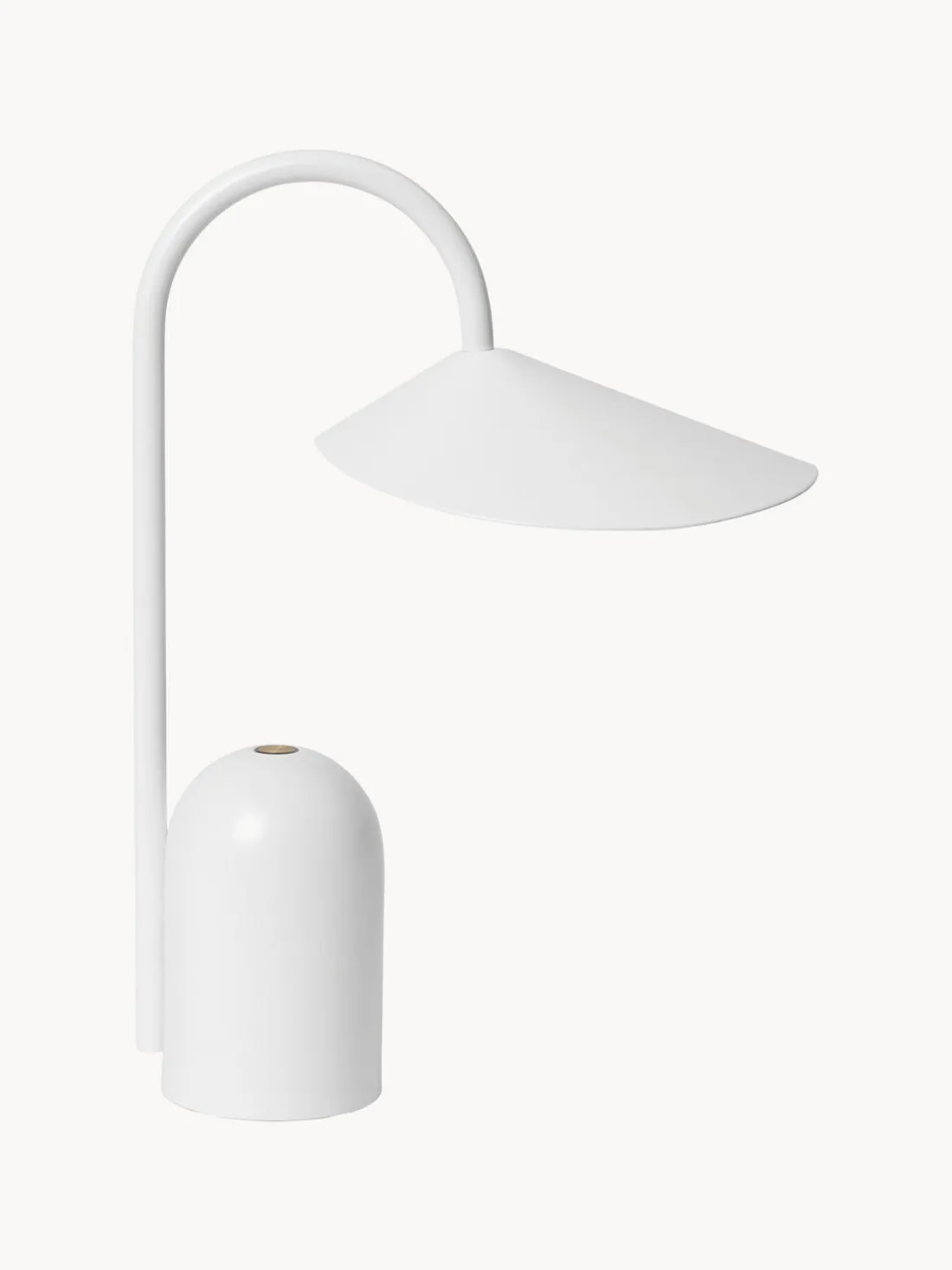 Lámpara LED de mesa pequeña regulable Arum, portátil