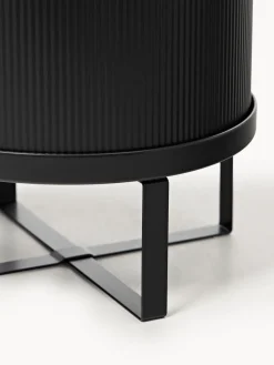 Maceta con superficie estriada Bau, 38 cm