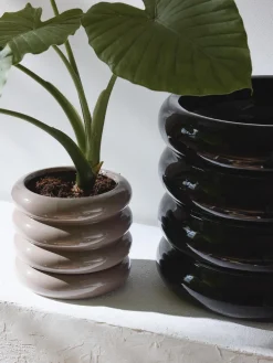 Maceta de gres pequeña Rudi, 16 cm