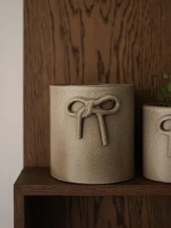 Macetero de cerámica Bow, 14 cm