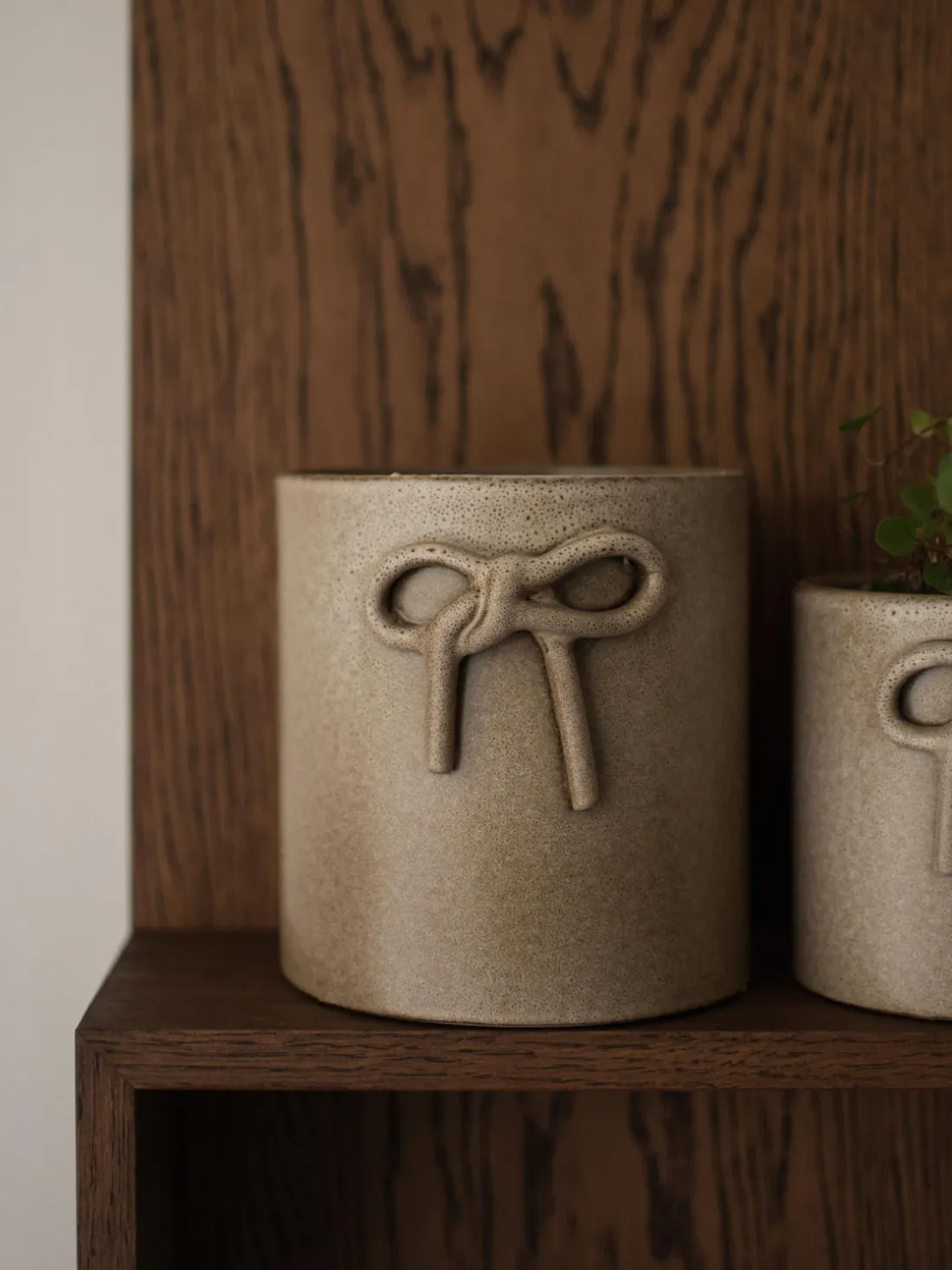 Macetero de cerámica Bow, 14 cm