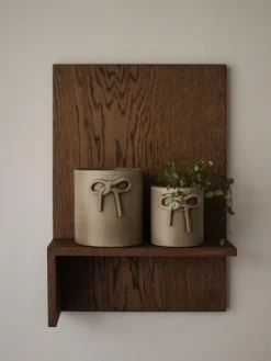 Macetero de cerámica Bow, 14 cm