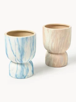 Macetero en look mármol Kiko, 20 cm