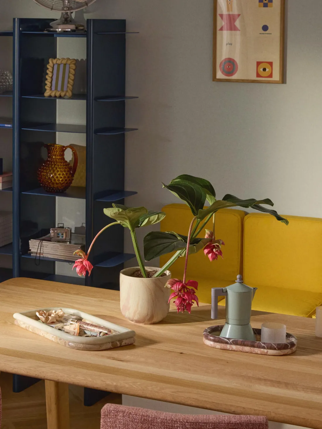 Macetero en look mármol Kiko, 17 cm