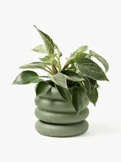 Macetero pequeño de gres Rudi, 16 x 5 cm