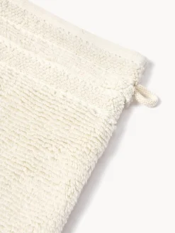 Manoplas de baño con borde a rayas Luxe, 2 uds.