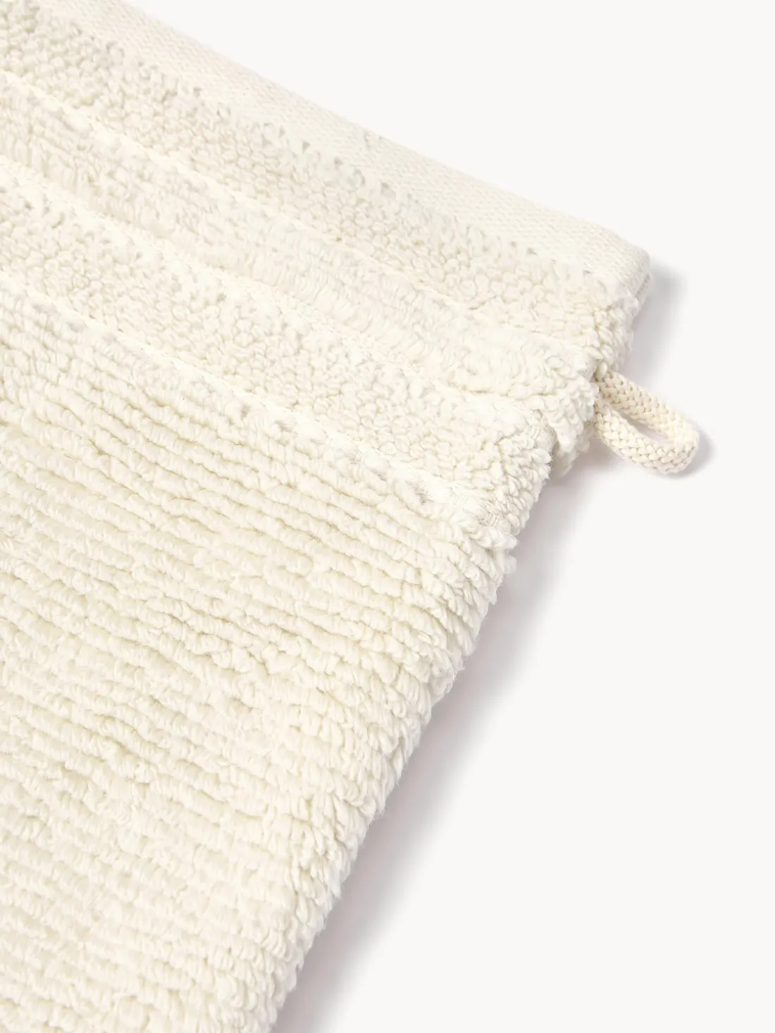 Manoplas de baño con borde a rayas Luxe, 2 uds.