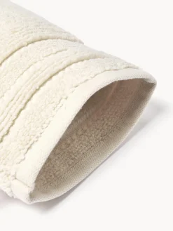 Manoplas de baño con borde a rayas Luxe, 2 uds.