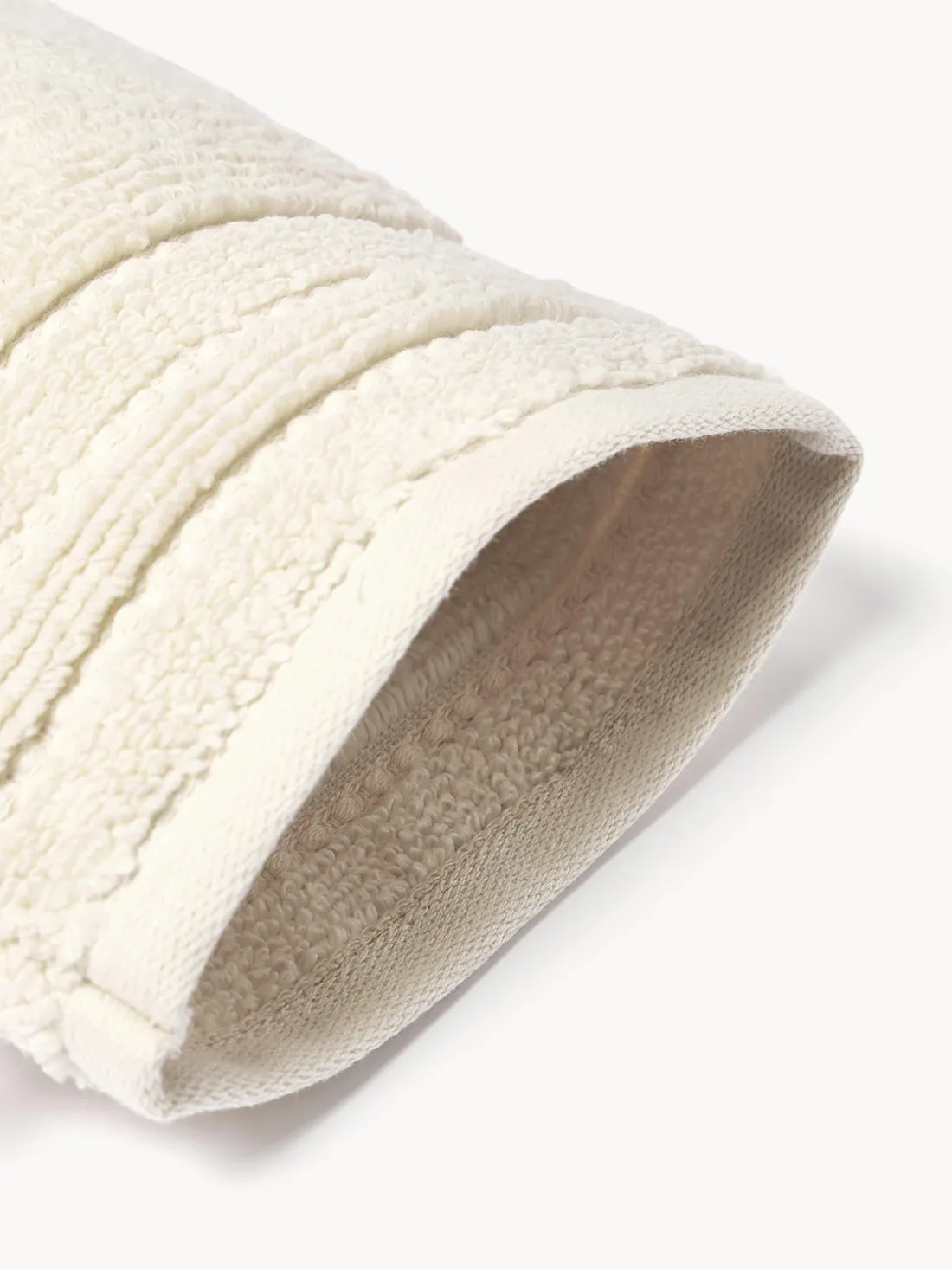 Manoplas de baño con borde a rayas Luxe, 2 uds.