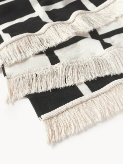 Manta a cuadros con flecos Edison