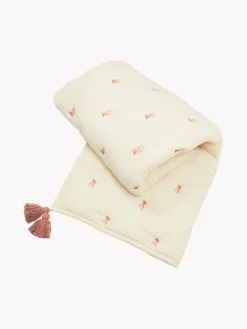 Manta acolchada de algodón ecológico Bows