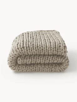 Manta artesanal de punto grueso Adyna